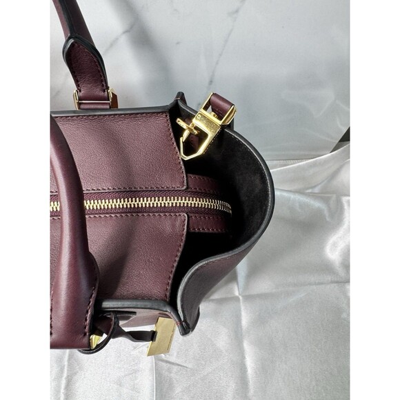 Michael Kors Collection GRACIE Tote Burgundy Leather + Python Embossed Wallet - Picture 6 of 16